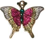 2019 Christmas Butterfly Ornament Charm 2019 Christmas Butterfly Ornament Charm