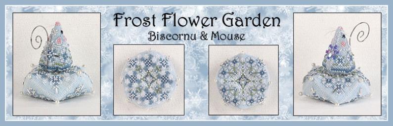 Just Nan Frost Flower Garden • 1st in new Biscornu Garden Series