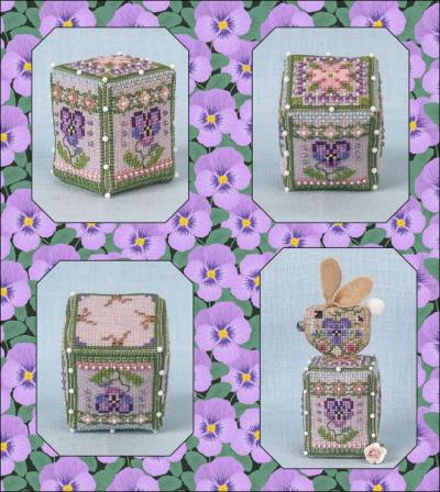 JN322 Pansy Rose Cube